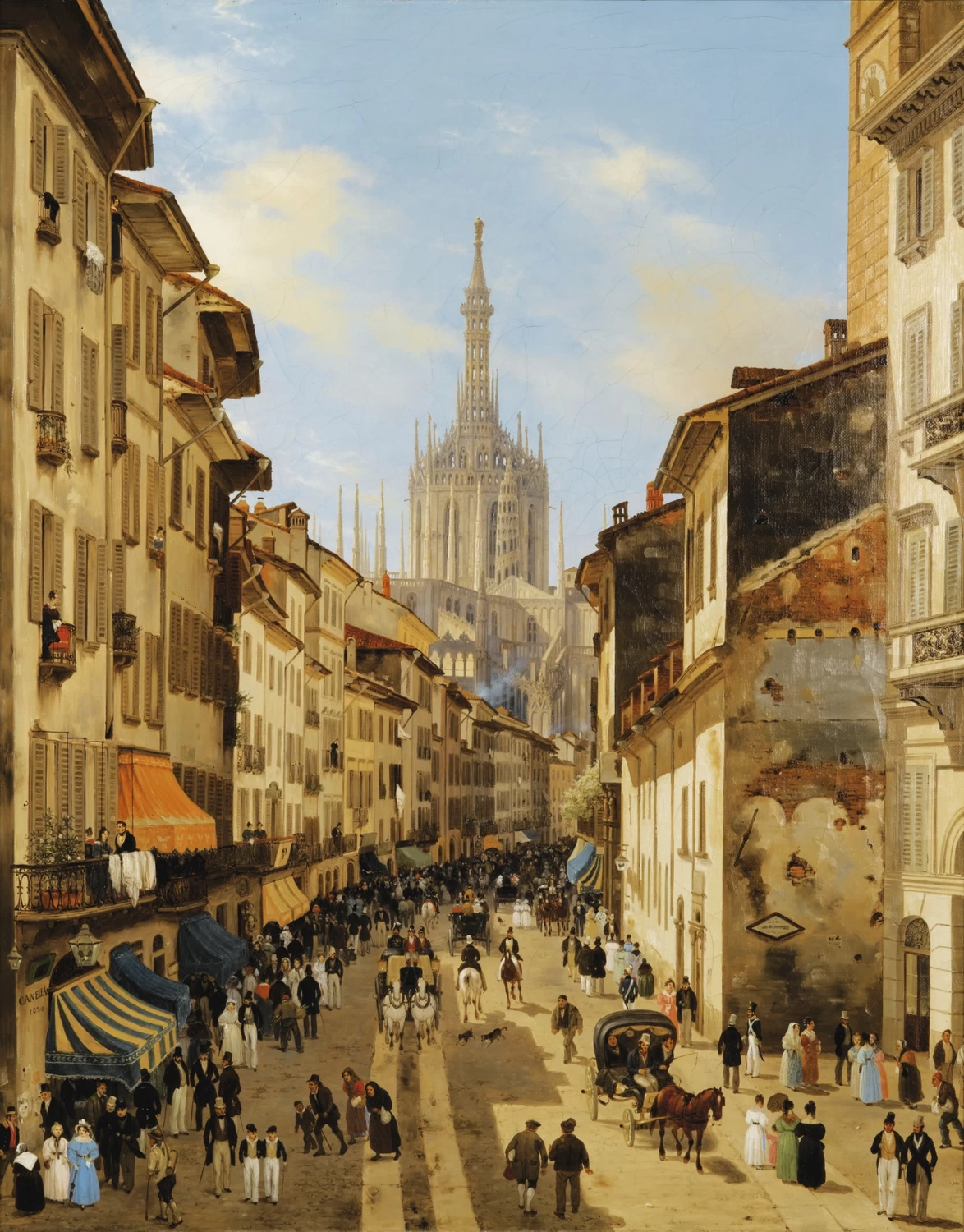 Vista su via Corsia dei Servi - Palazzo Morando, Milano